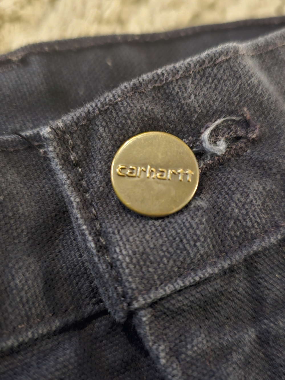 Carhartt Men's Dark Blue Workwear Utility Carpenter Pants - Picture 4 of 6